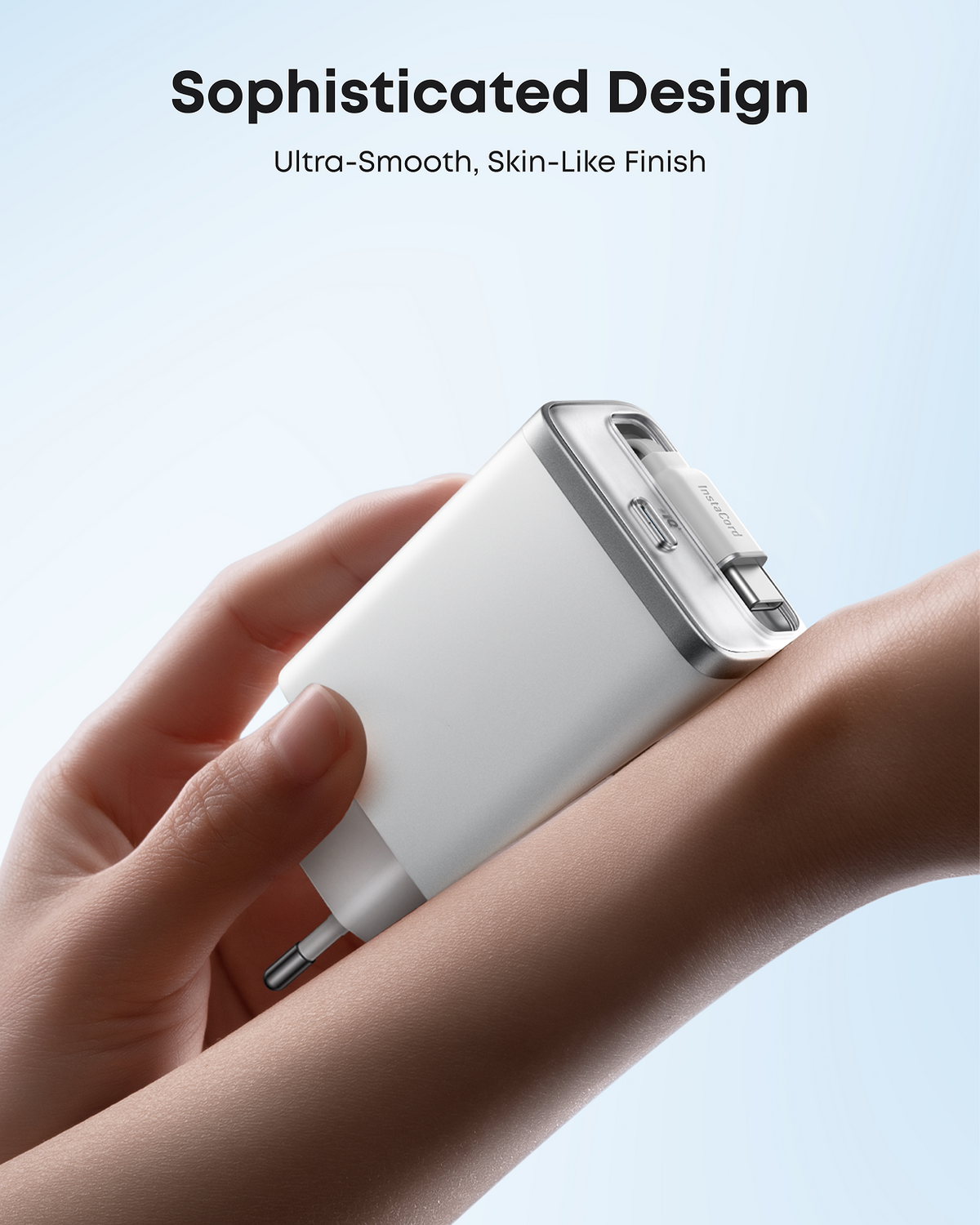 Anker Nano-laddare (35W, inbyggd utdragbar USB-C-kabel)