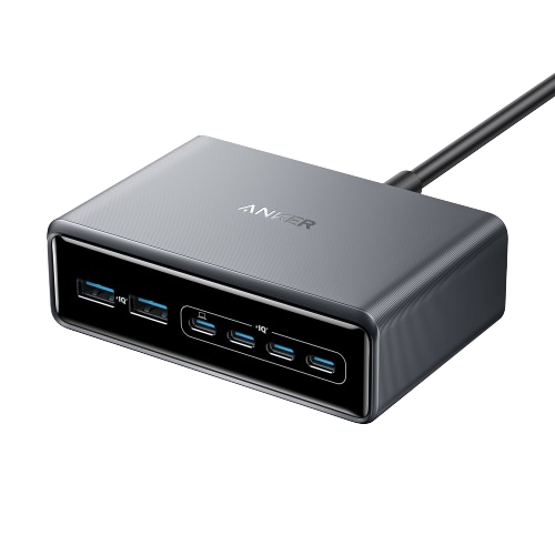Anker Prime-laddare (200W, 6 portar, GaN)