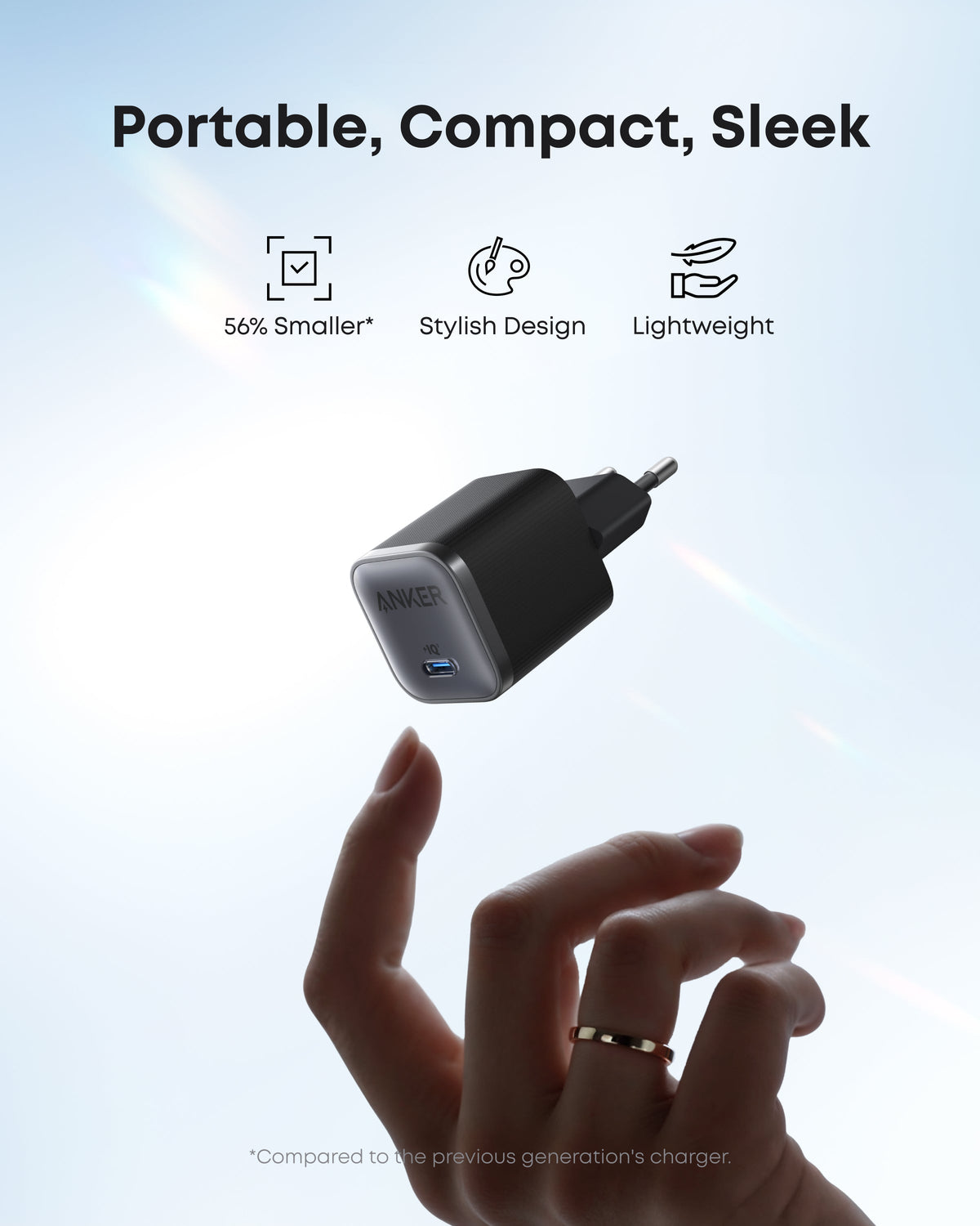Anker Nano 45W Typ-C snabbladdare (2-pack, 180 cm kabel ingår)
