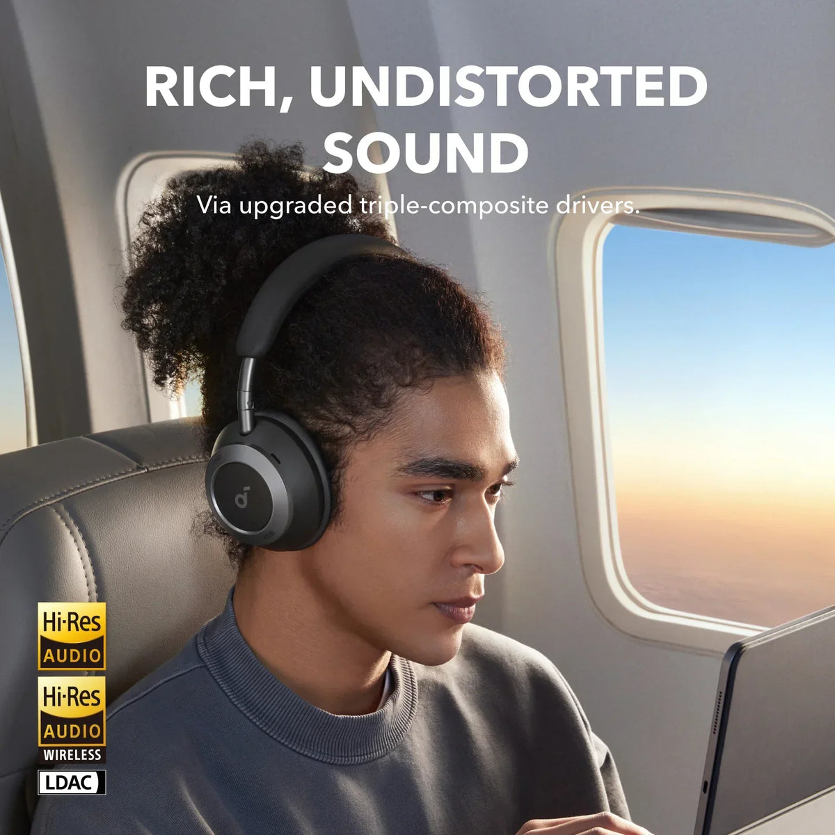 Soundcore Space One Pro | Vikbara Over-Ear-hörlurar