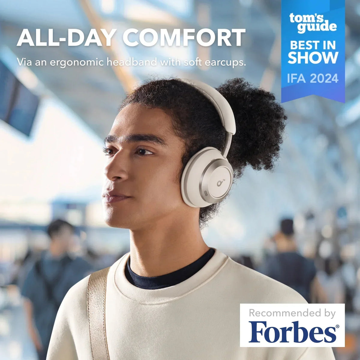 Soundcore Space One Pro | Vikbara Over-Ear-hörlurar