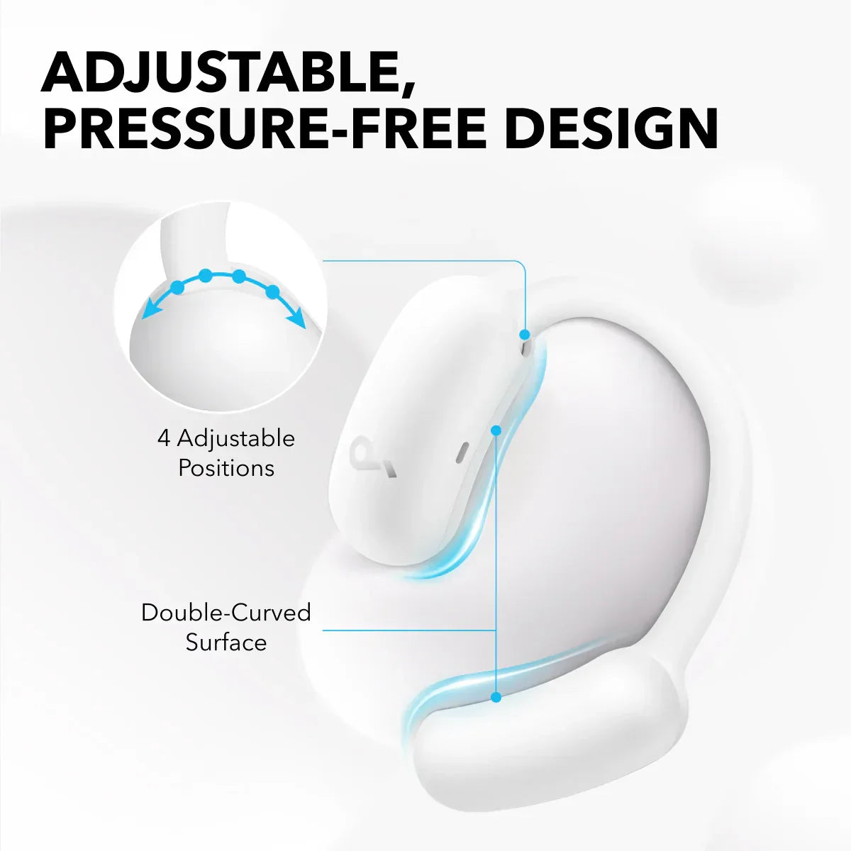 Soundcore AeroFit 2 | Justerbara trådlösa hörlurar med öppen öra