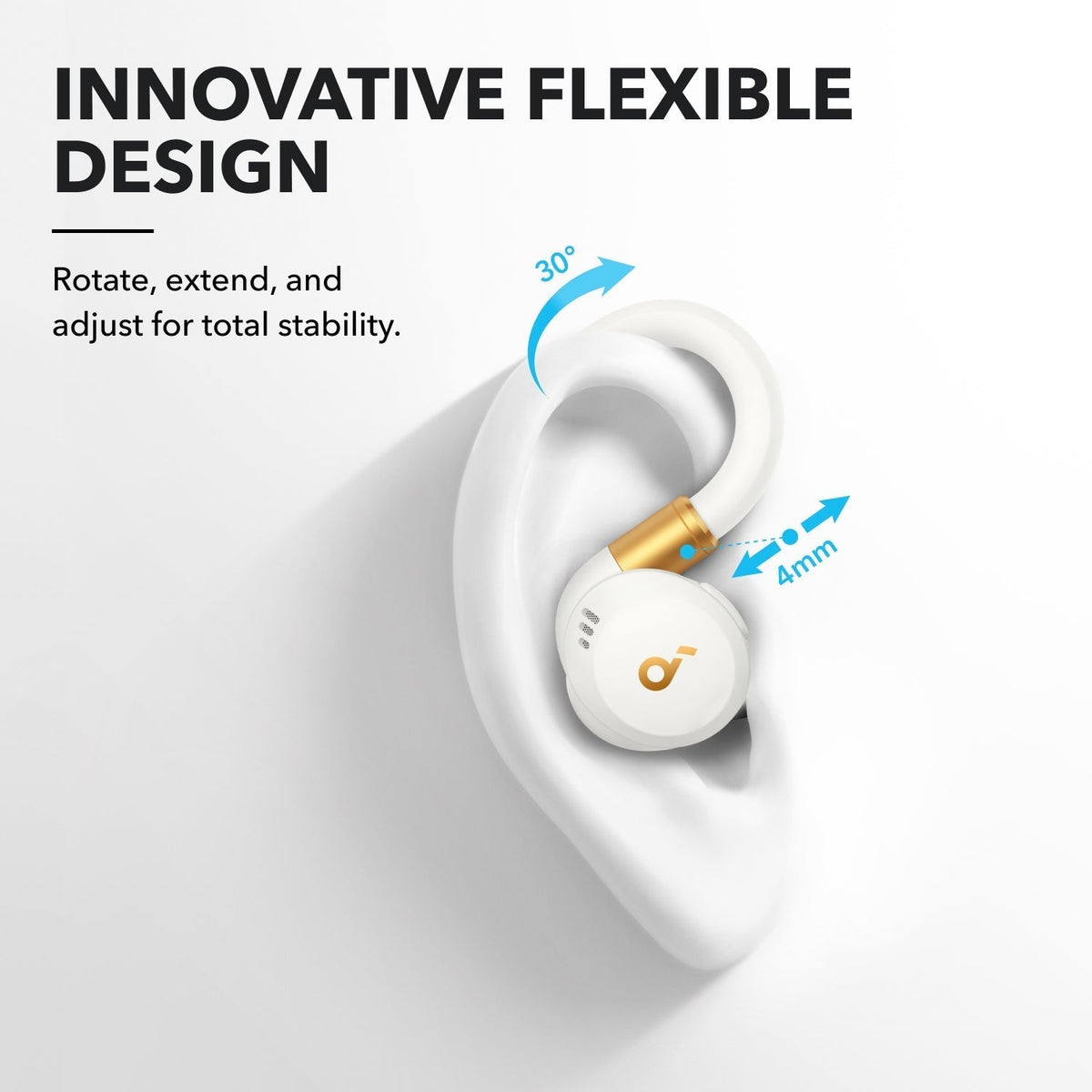 Soundcore Sport X20 | Bekväma sporthörlurar med krok och in-ear-krok