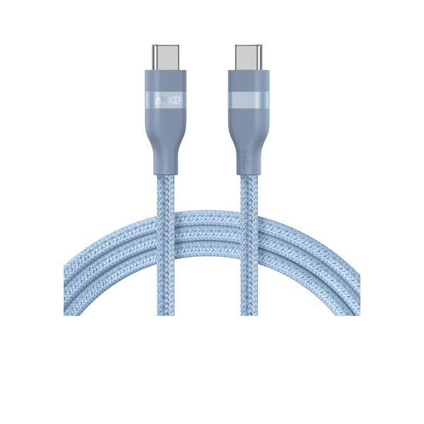 Anker USB-C till USB-C-kabel (240 W, återvunnen flätad)