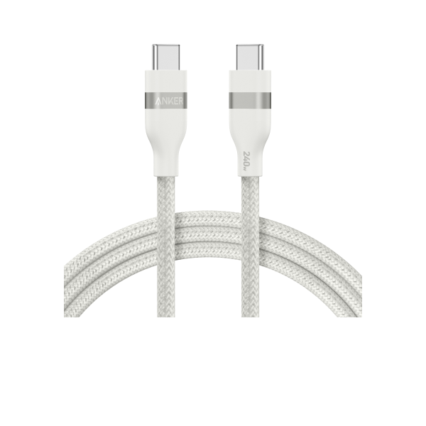 Anker USB-C till USB-C-kabel (240 W, återvunnen flätad)