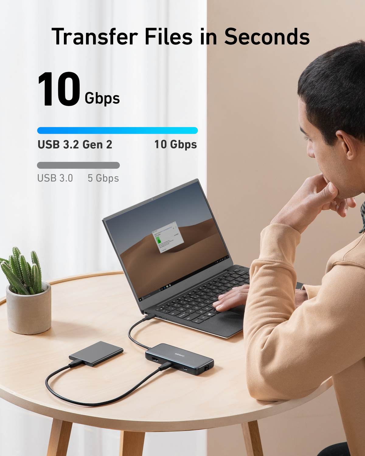 Anker <b>555</b> USB-C-hubb (8-i-1)