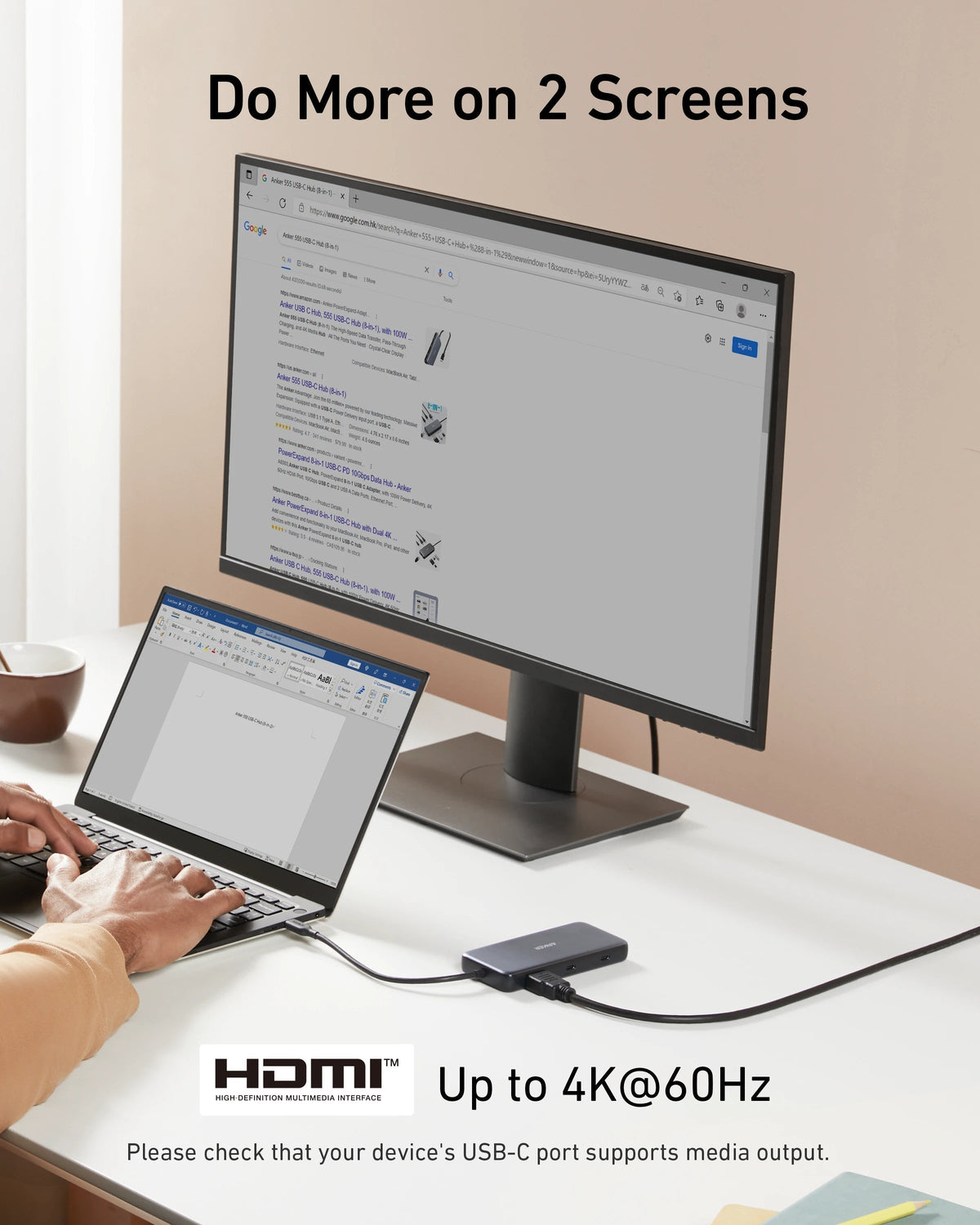 Anker <b>555</b> USB-C-hubb (8-i-1)