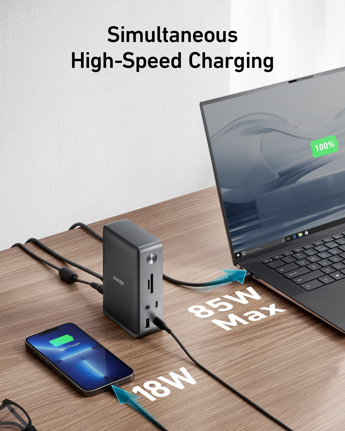 Anker <b>575</b> USB-C-dockningsstation (13-i-1)