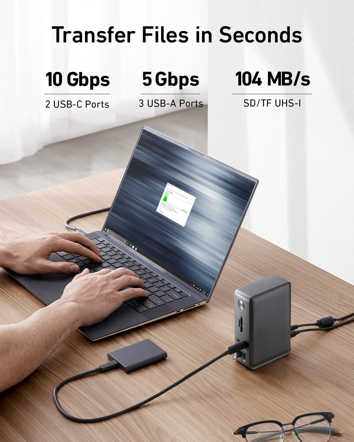 Anker <b>575</b> USB-C-dockningsstation (13-i-1)