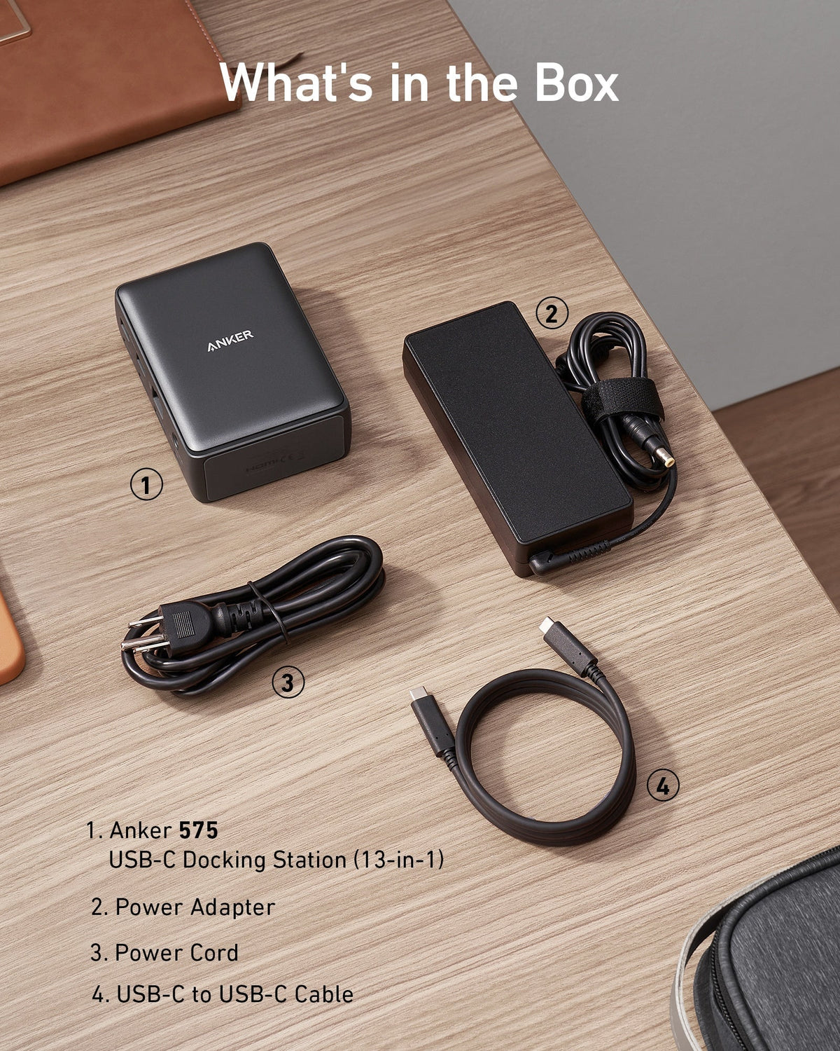Anker <b>575</b> USB-C-dockningsstation (13-i-1)