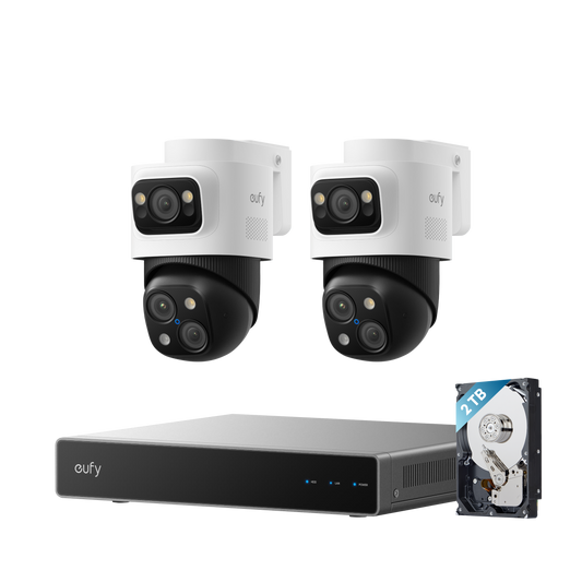 eufy NVR CCTV-säkerhetssystem S4 (2× PoE-kamera S4)
