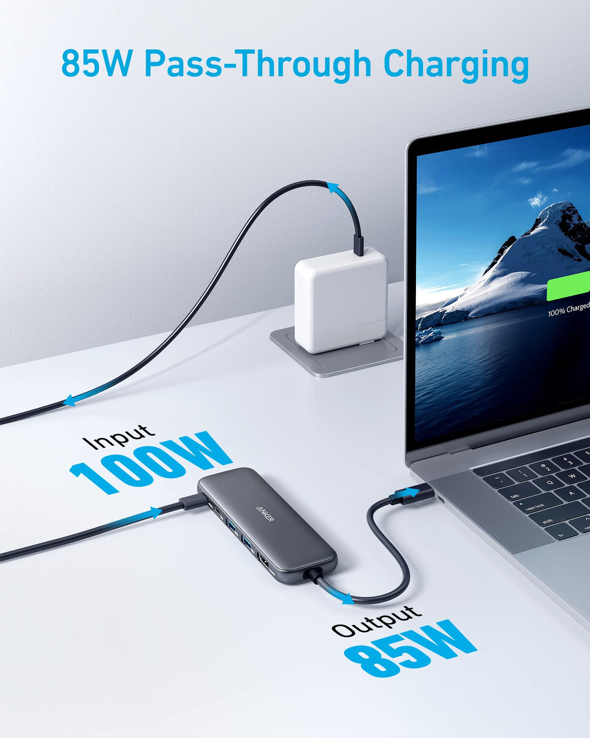 Anker <b>332</b> USB-C-hubb (5-i-1)