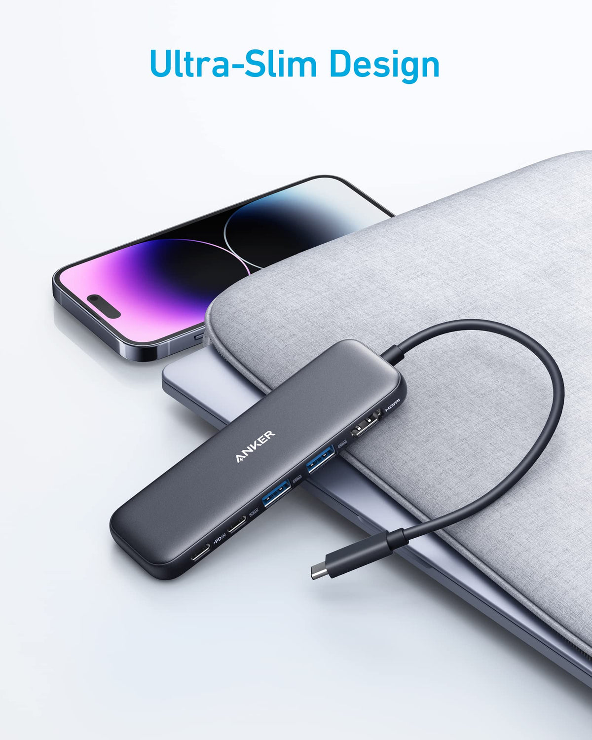 Anker <b>332</b> USB-C-hubb (5-i-1)