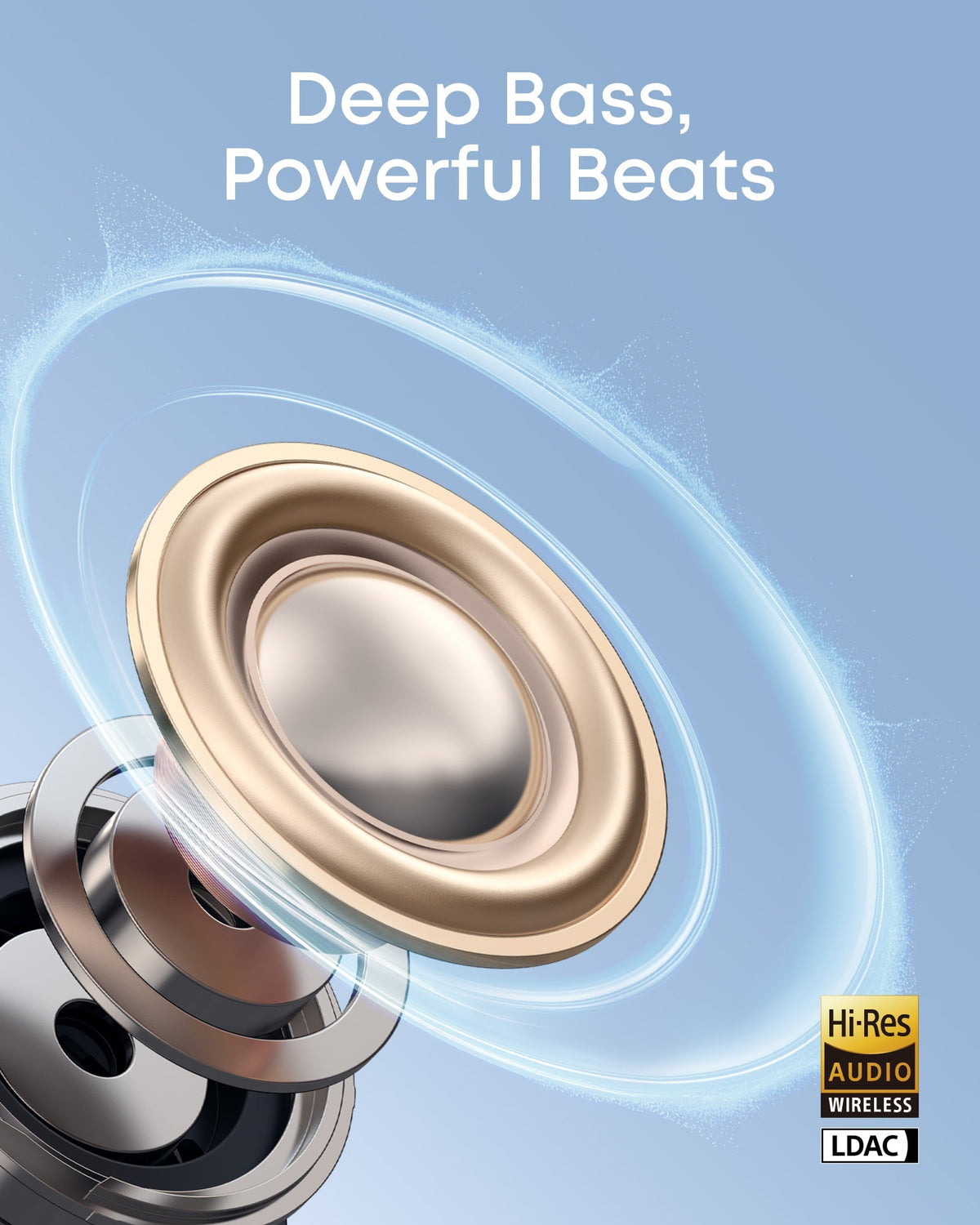 Soundcore C50i | Bekväma klämfästen med kraftfull bas