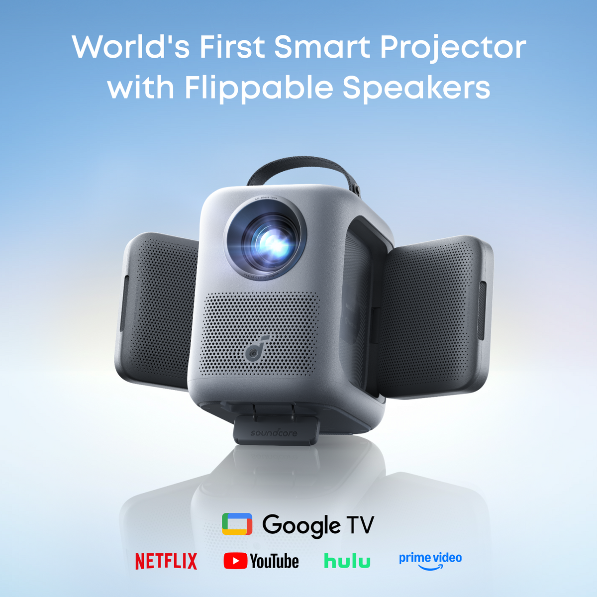 Soundcore Nebula P1i | Världens första smarta bärbara projektor med fällbara högtalare