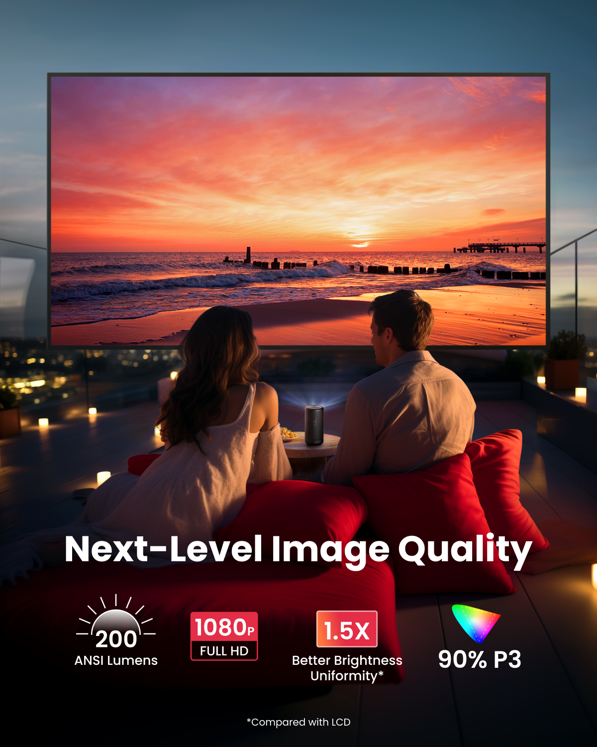 Nebula Capsule 3 (Ny) | 1080p Mini Google TV-projektor