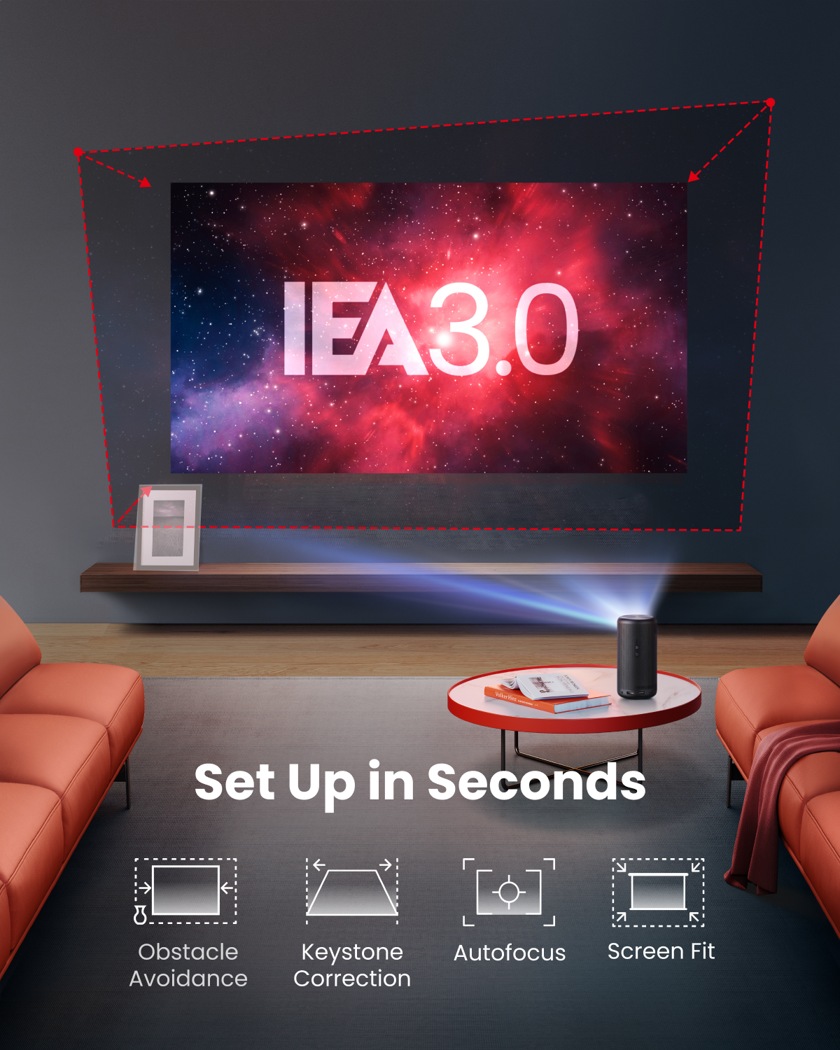Nebula Capsule 3 (Ny) | 1080p Mini Google TV-projektor
