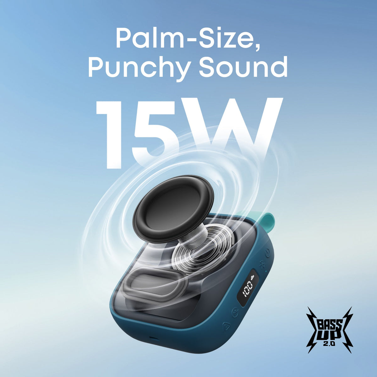 Soundcore Boom Go 3i | Bärbar Bluetooth-högtalare med kraftfull bas