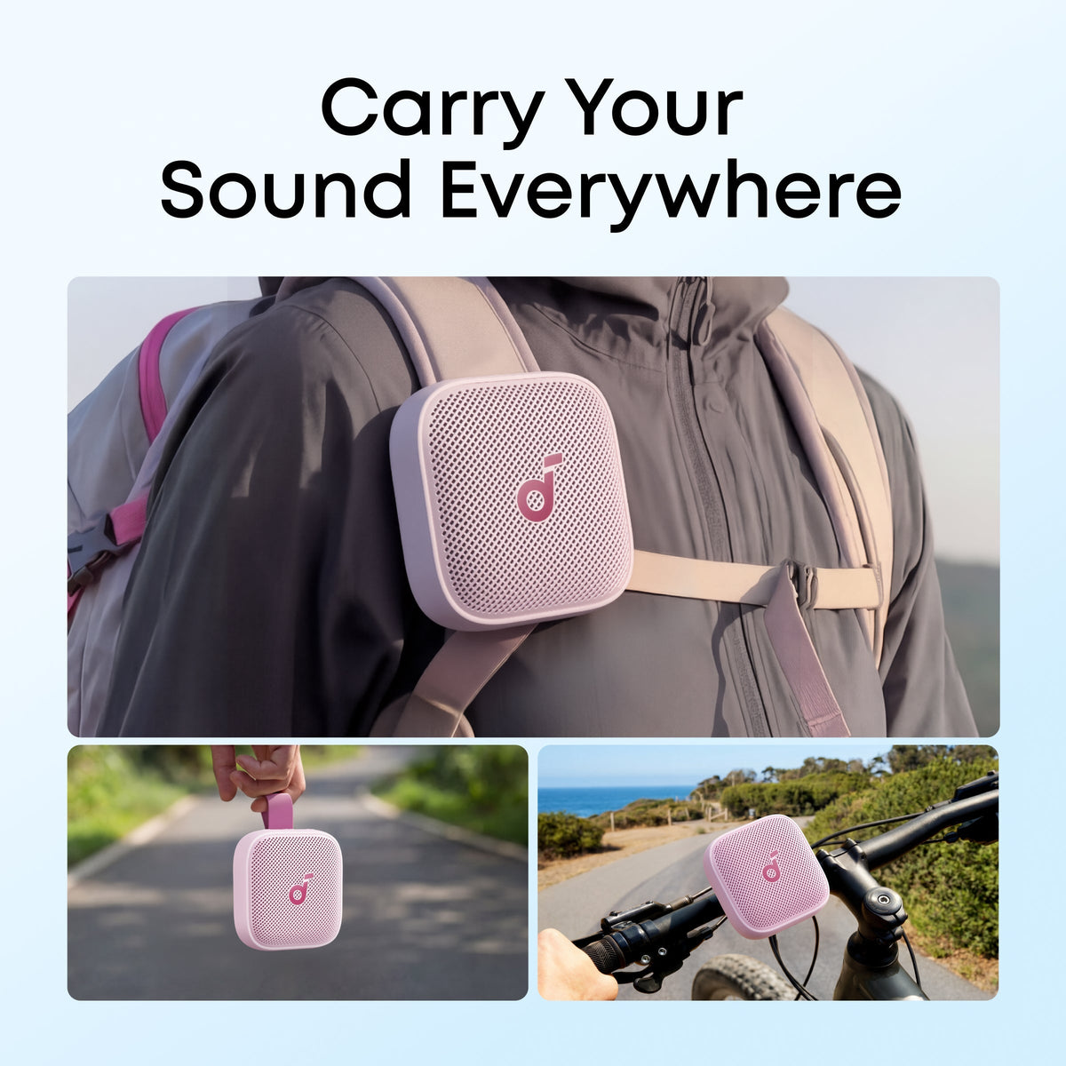 Soundcore Boom Go 3i | Bärbar Bluetooth-högtalare med kraftfull bas