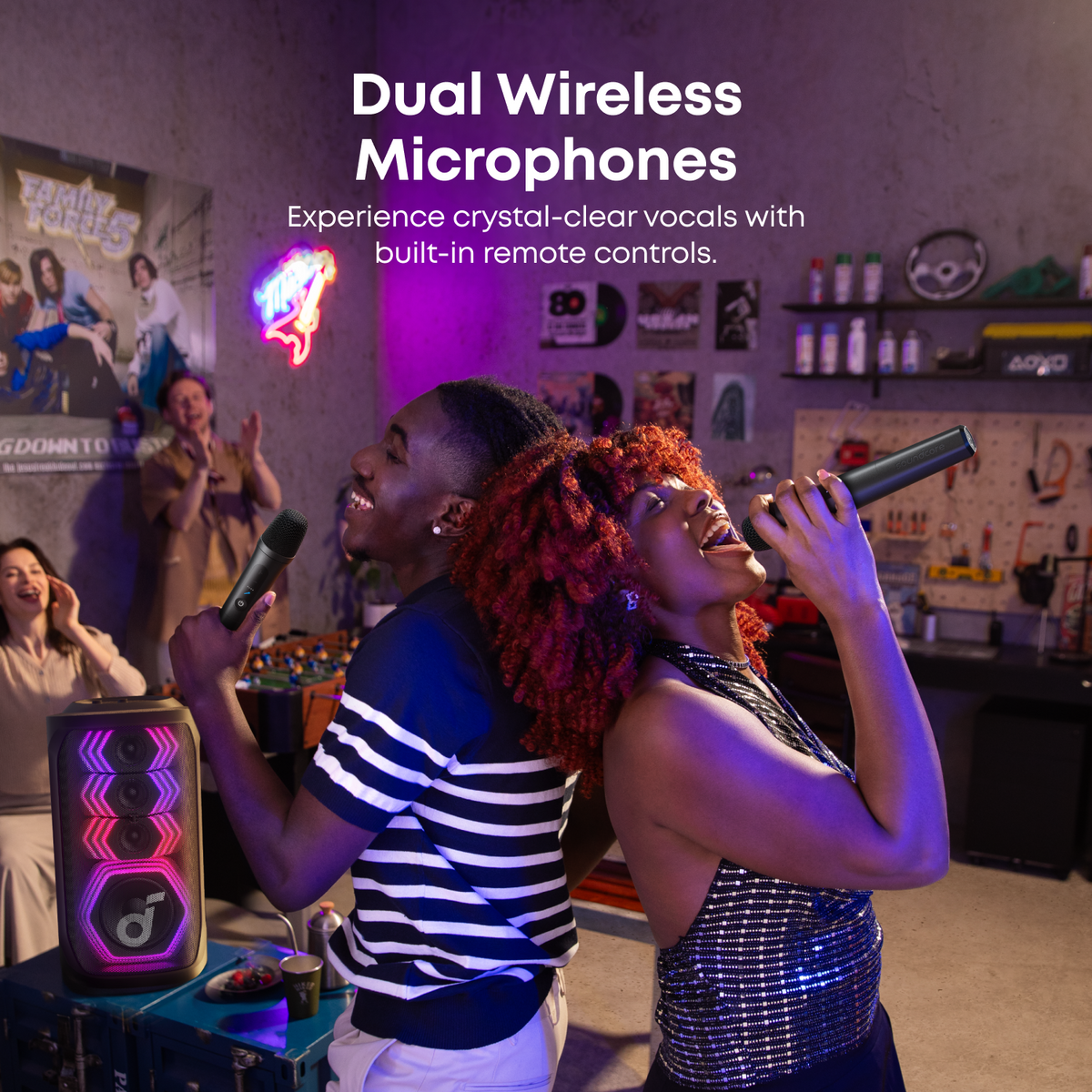 Soundcore Rave 3S | AI Karaoke Partyhögtalare med 200W ljud