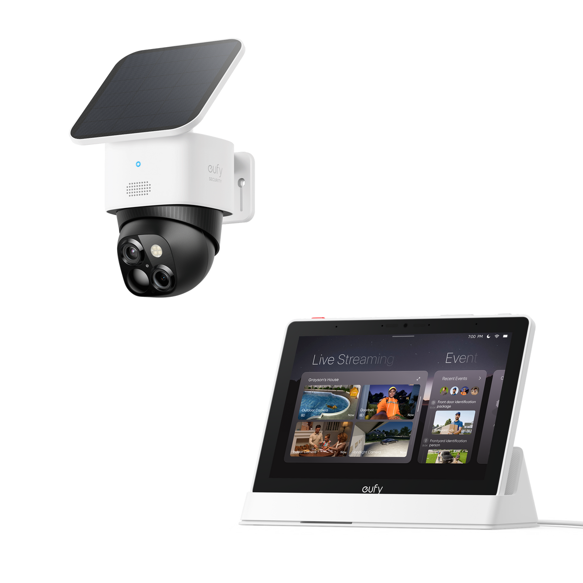 eufy Smart Display E10 + SoloCam S340