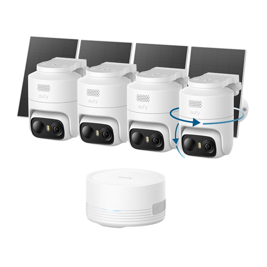 eufyCam C37 2K (4-pack) + Homebase Mini + Solpanel*4