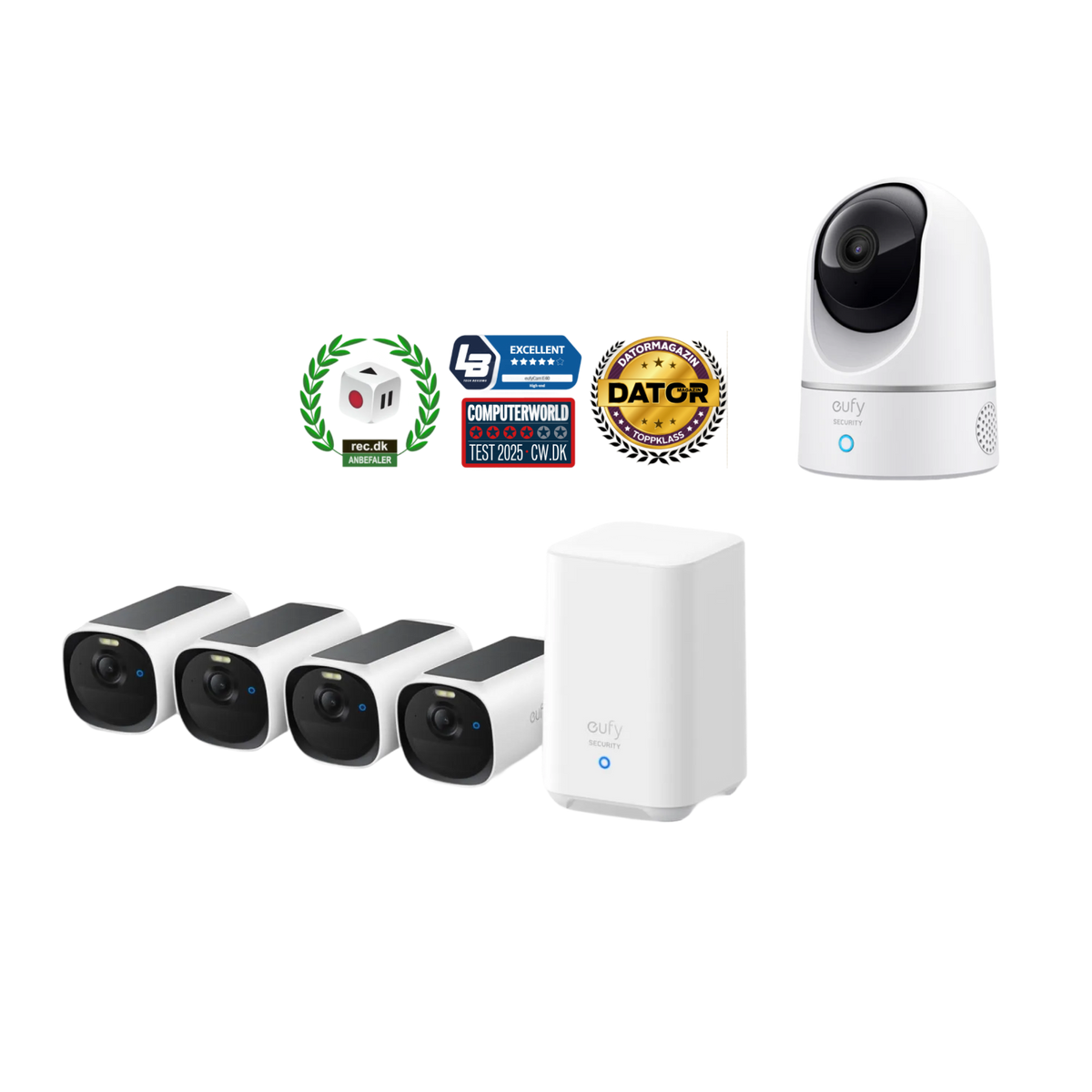 eufyCam E40 4-kamerakit + inomhuskamera E220