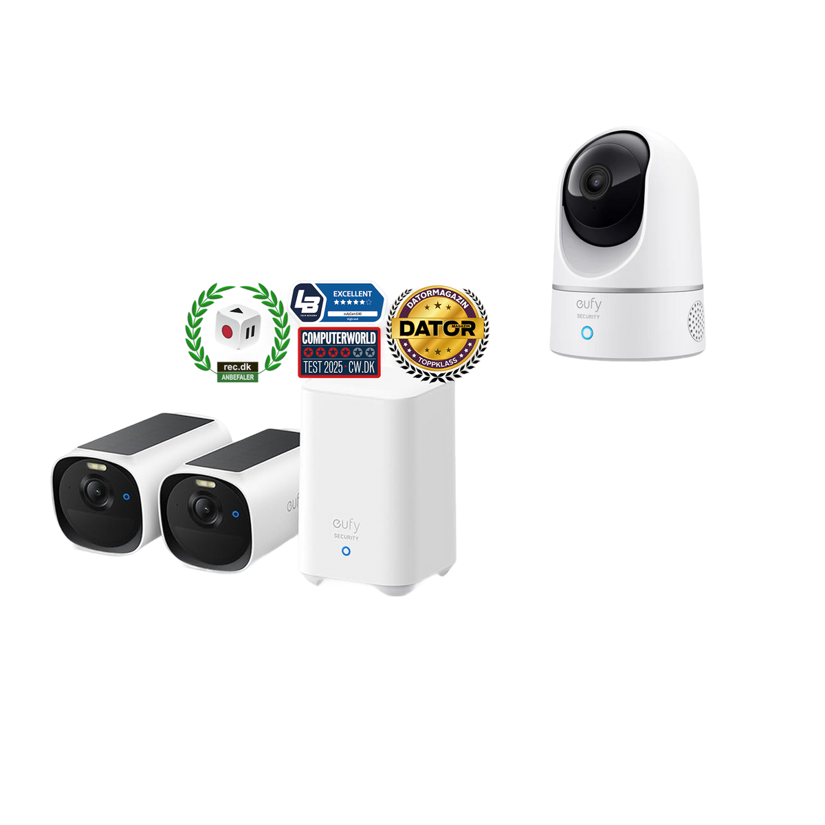 eufyCam E40 2-kamerakit + inomhuskamera E220