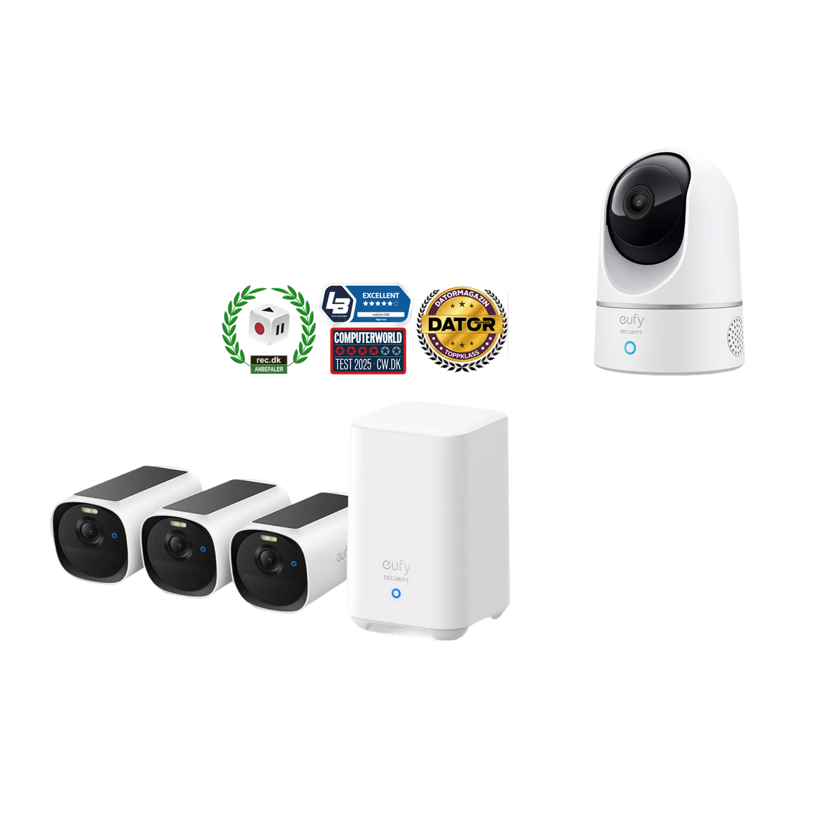 eufyCam E40 3-kamerakit + inomhuskamera E220