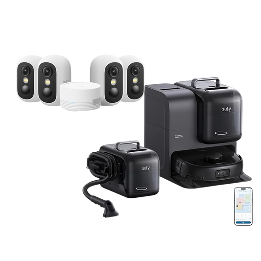 eufyCam C35 4-Cam Kit + eufy Robot Vacuum Omni E28