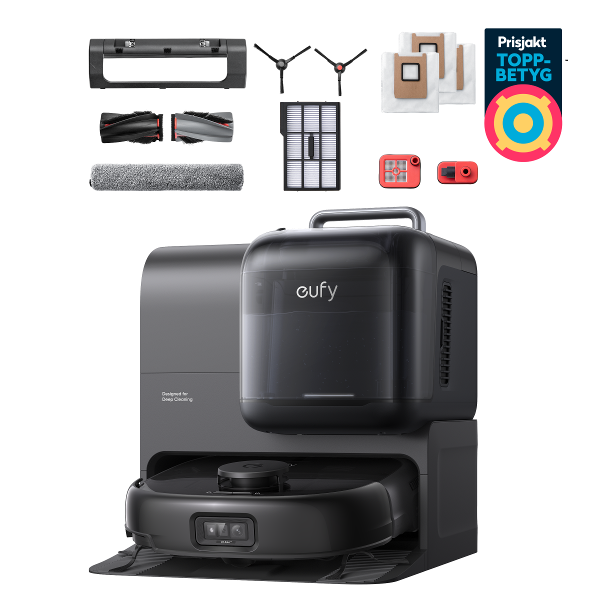 eufy robotdammsugare Omni E28 + tillbehörspaket