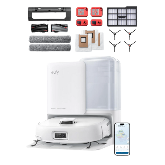eufy robotdammsugare Omni E25 vit + tillbehörspaket