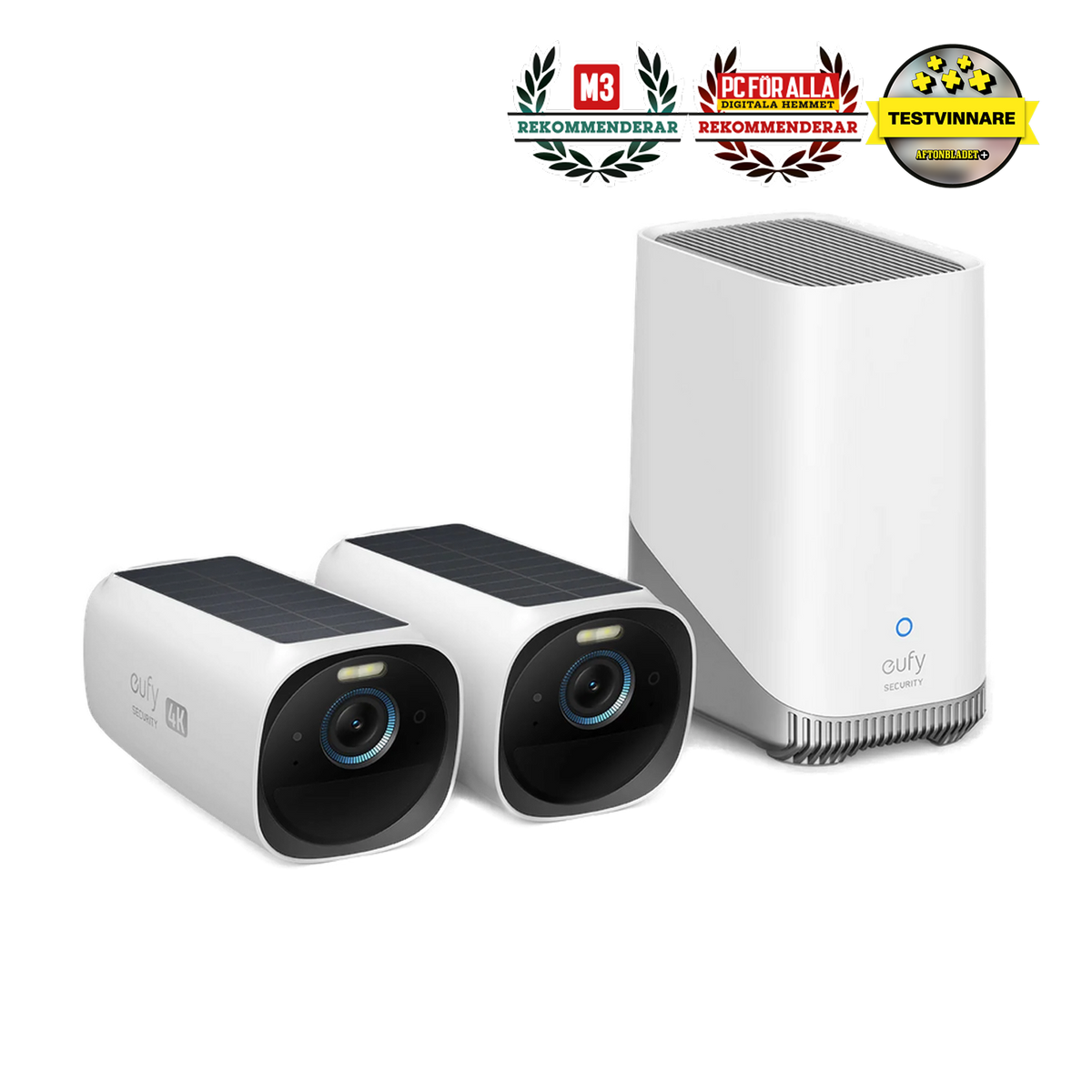 eufyCam S330 (eufyCam 3) Kit med 2 kameror