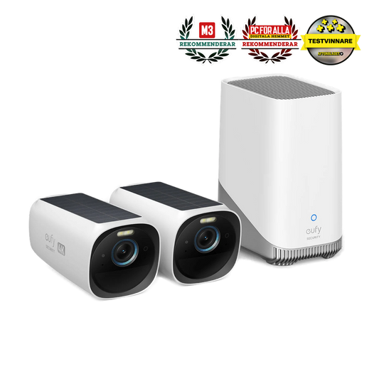 eufyCam S330 (eufyCam 3) Kit med 2 kameror