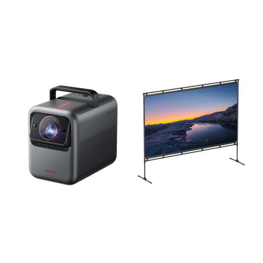 Nebula X1 + Nebula 100-tums projektorduk för hemmabruk
