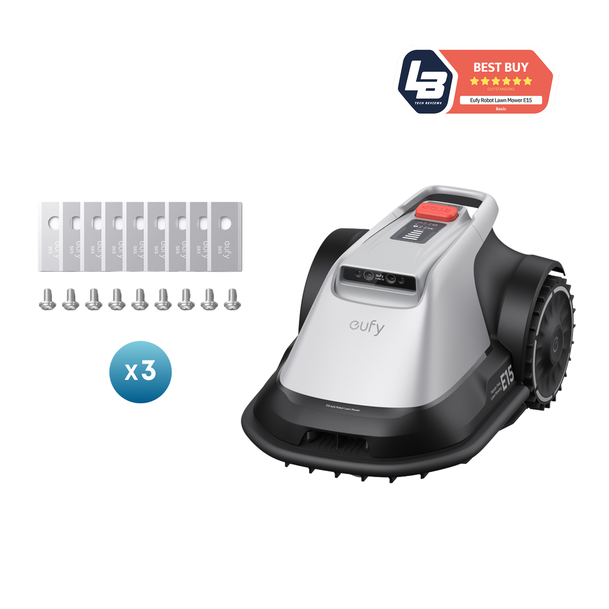 eufy robotgräsklippare E15 + reservknivsats