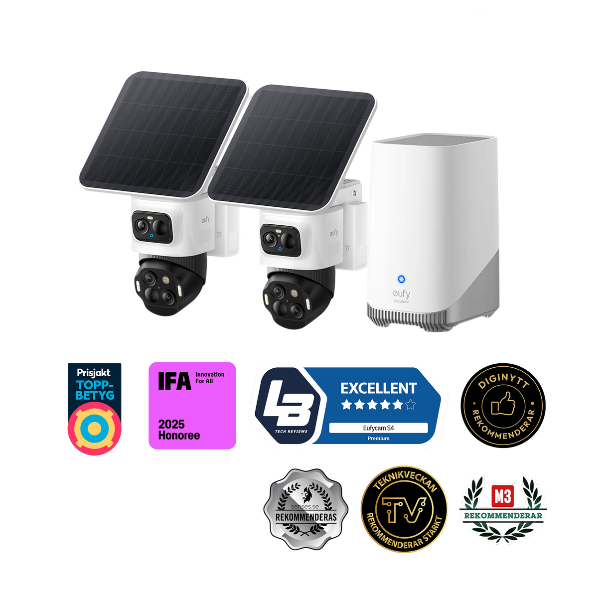 eufyCam S4 2-pack + eufy HomeBase S380