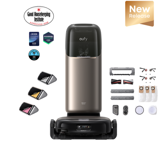 eufy robotdammsugare Ommi S2 + reservtillbehörskit och doft
