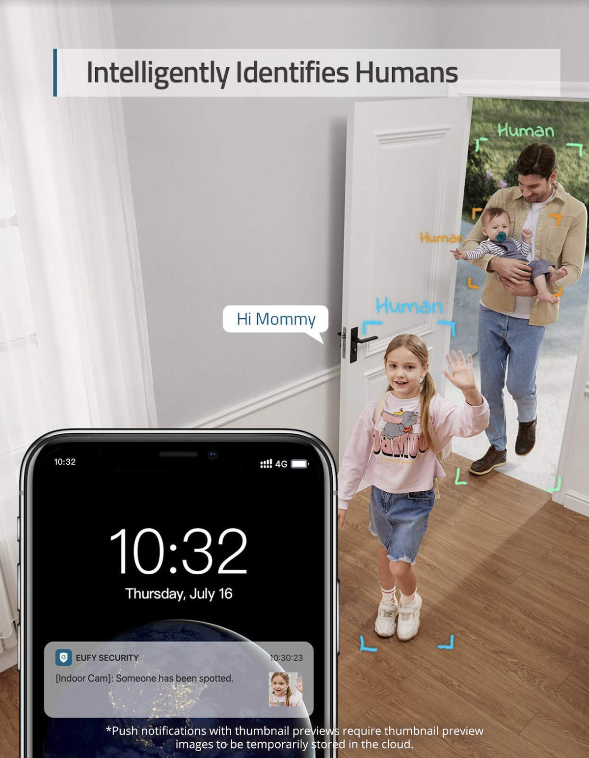 eufy family detected with smart camera for security