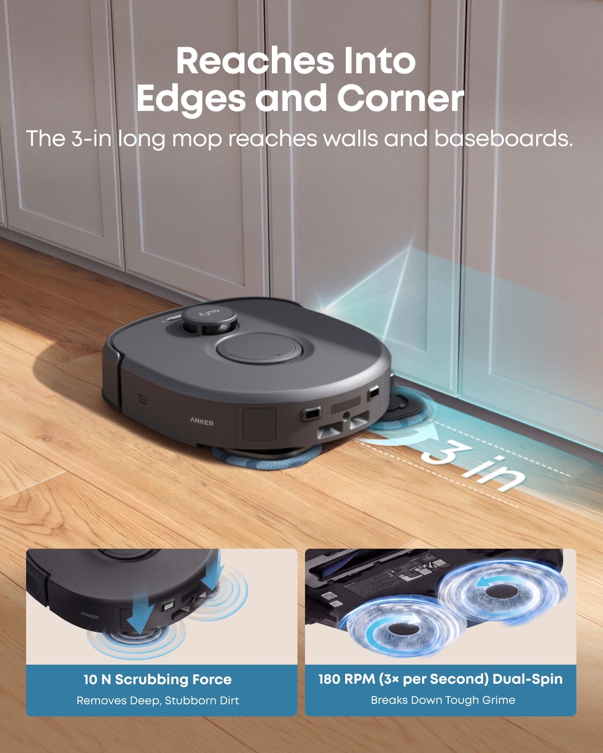 ANKER eufy C30 Edge robotdammsugare och mopp