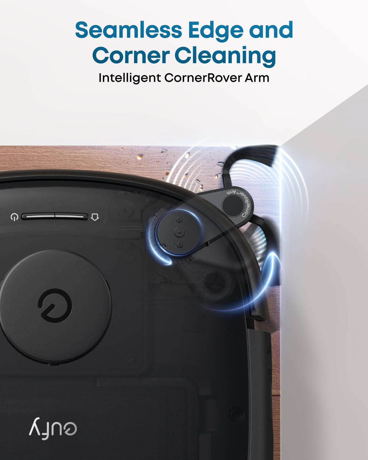 eufy DuoSpiral Detangle Brushes with zero tangling for convenient cleaning