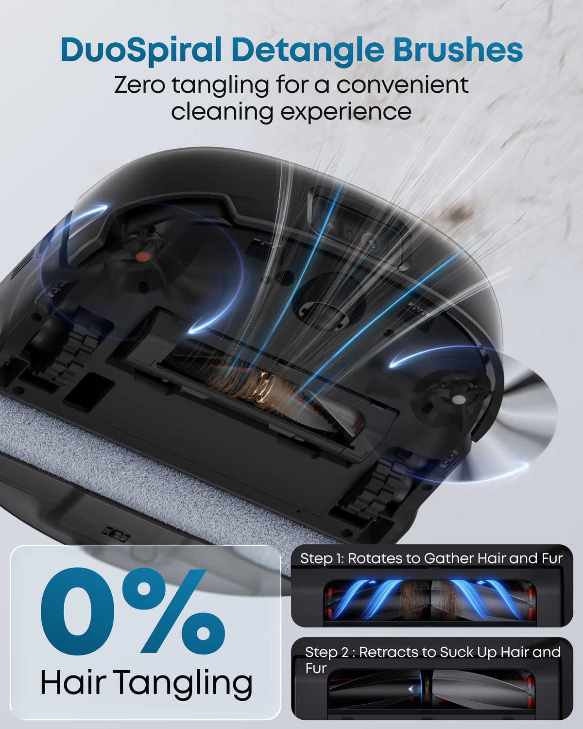 eufy HydroJet roller mop with water spray and stain cleaning
