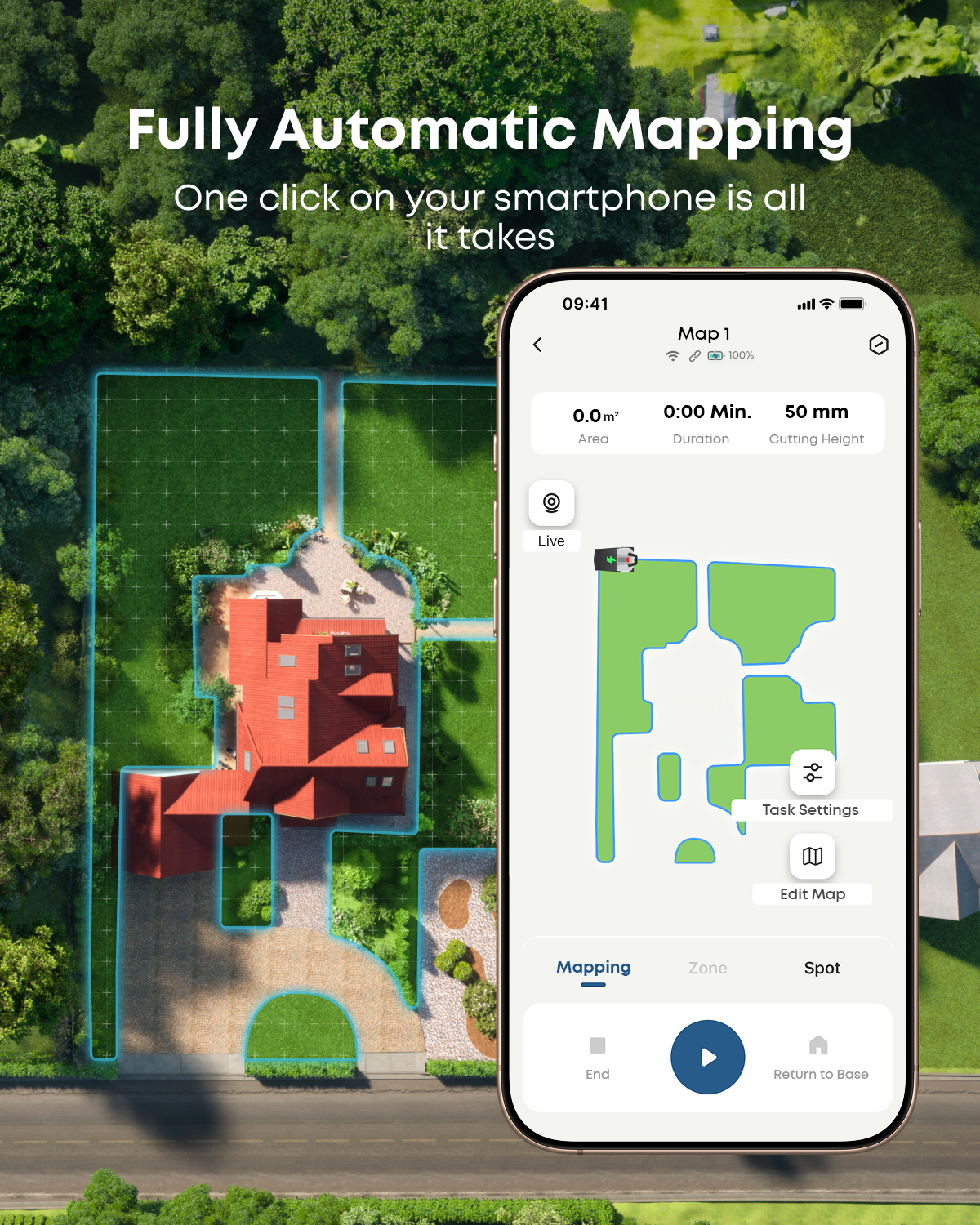 eufy robotgräsklippare E15 + reservknivsats