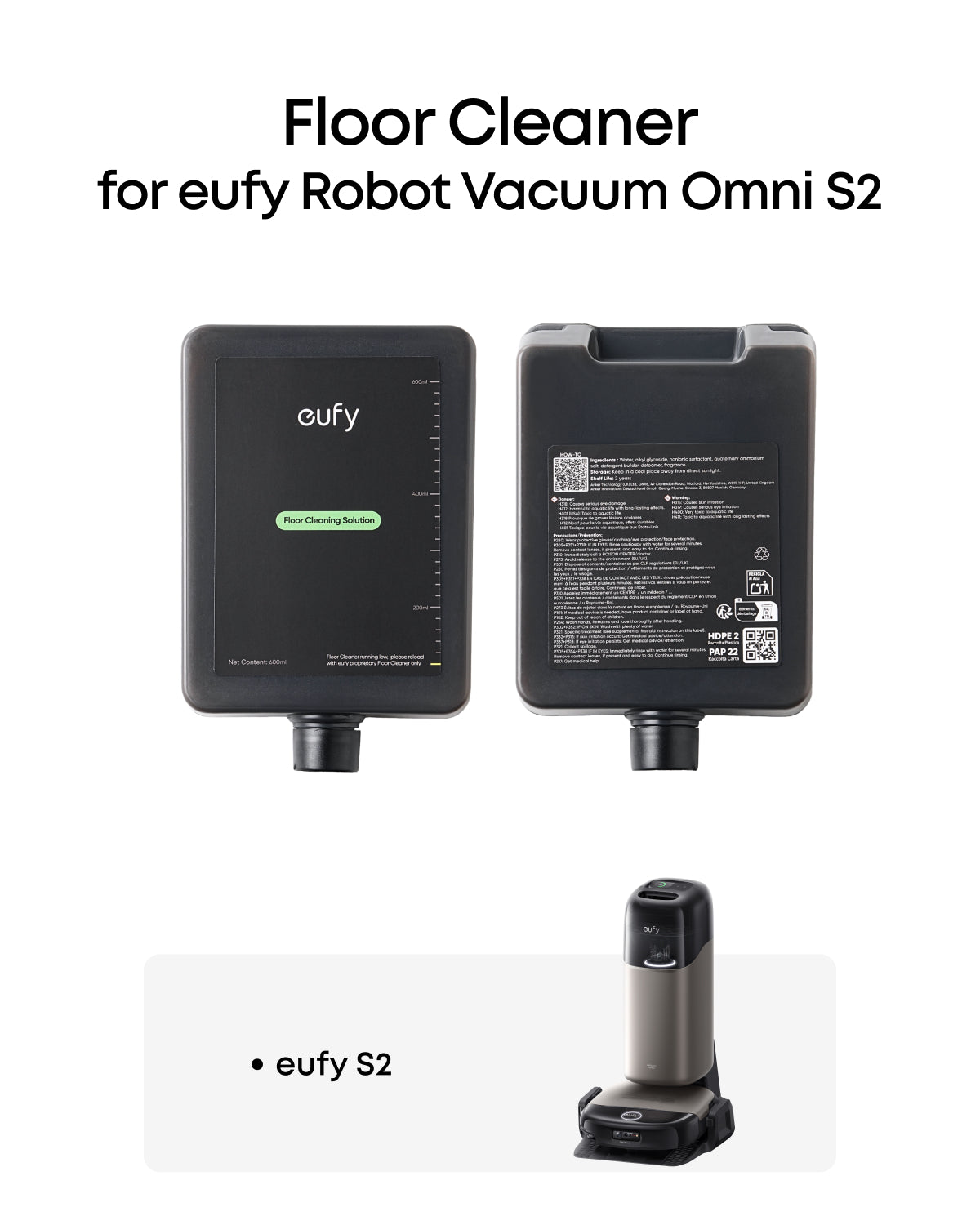 eufy golvrengöring för eufy robotdammsugare Omni S2