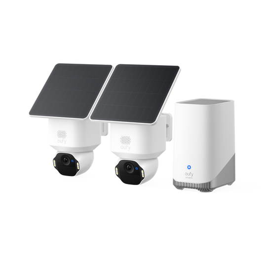 eufy Security SoloCam E42 2-kamera-kit (HomeBase S380)