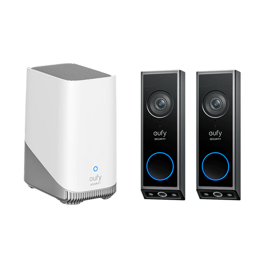 Videodörrklocka E340 (2-pack) + HomeBase S380