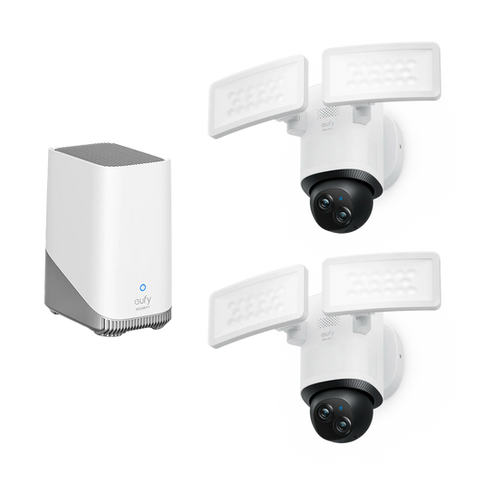 Strålkastarkamera E340 (2-pack) + Homebase 3