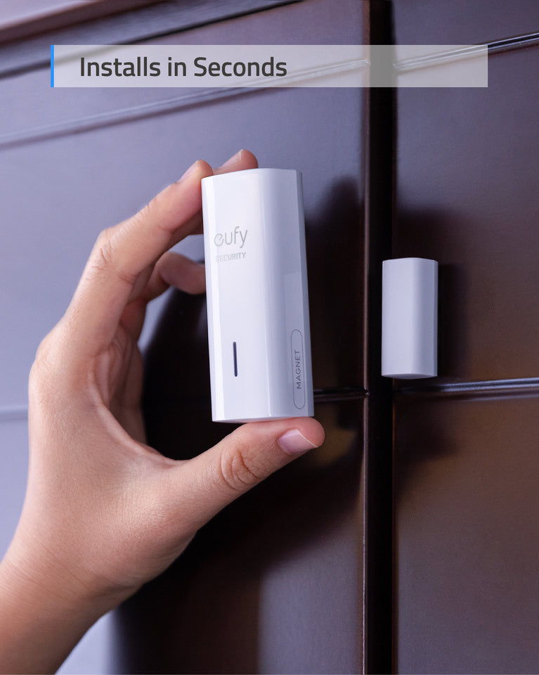 eufy door sensor with blue door for break-in alert