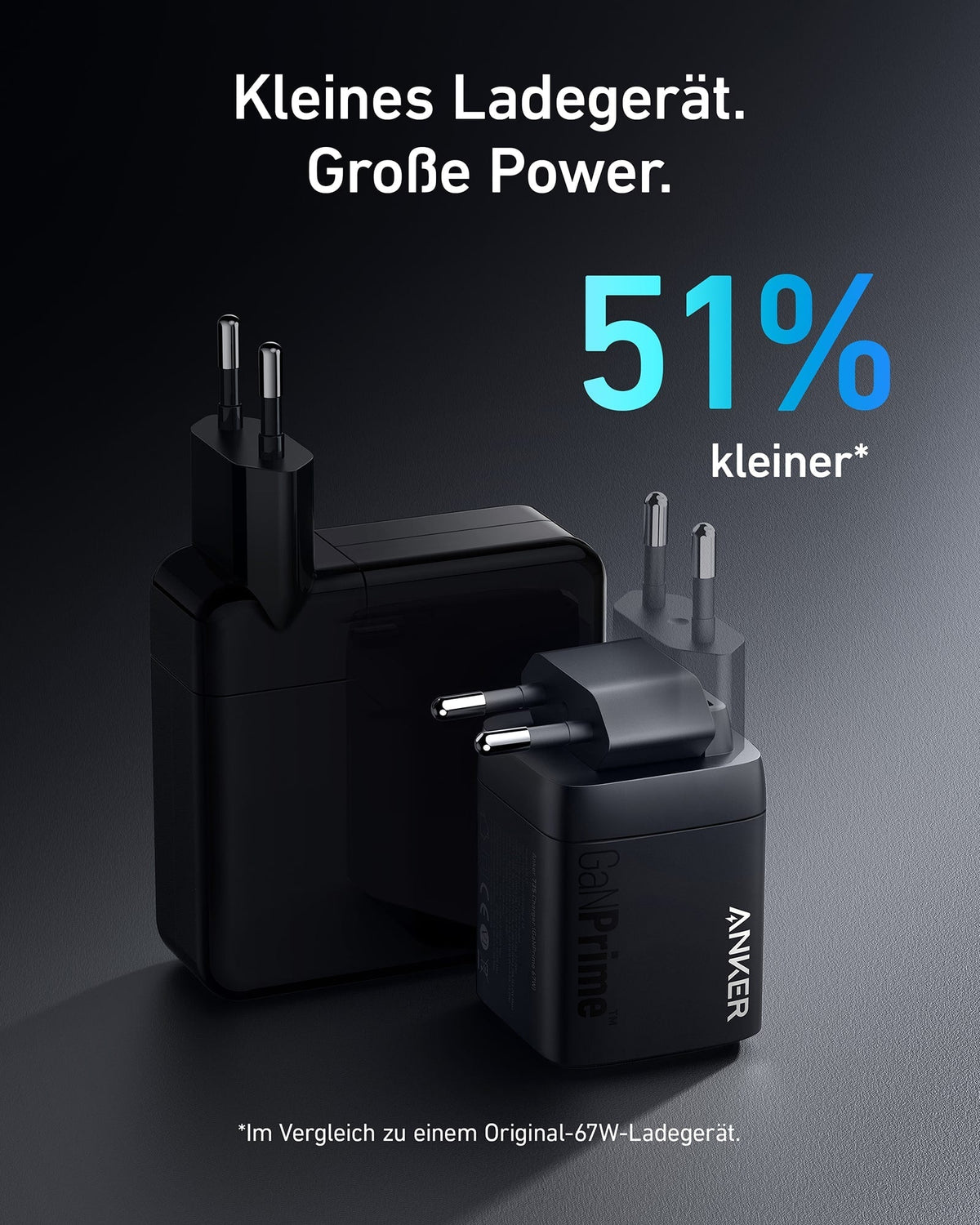 Anker Prime 67W GaN-väggladdare (3 portar)