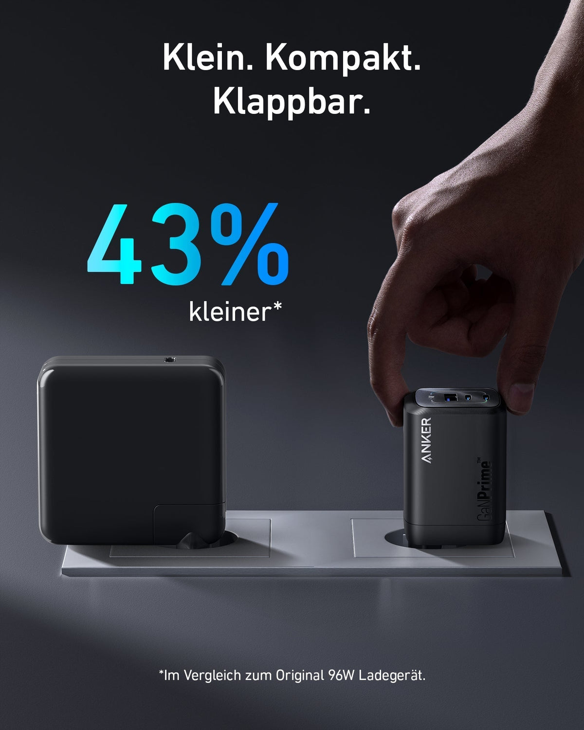 Anker Prime 100W GaN-väggladdare (3 portar)